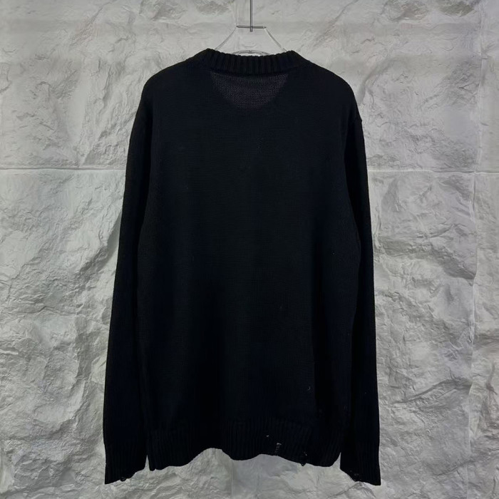Men women long sleeve Knit sweater Loose Crew neck Jumper Tops Sweatshirts Pullover Unisex