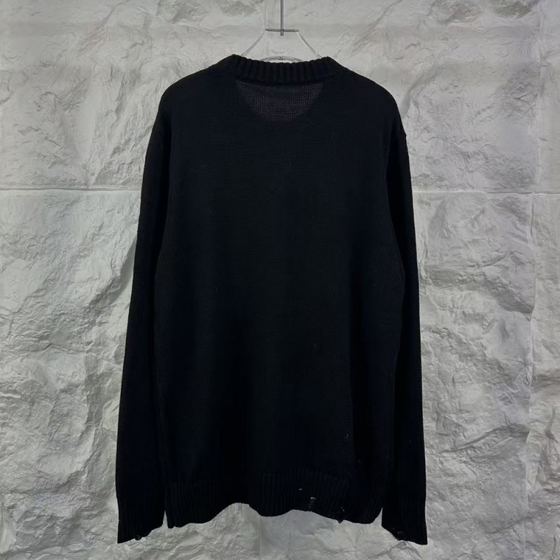 Men women long sleeve Knit sweater Loose Crew neck Jumper Tops Sweatshirts Pullover Unisex