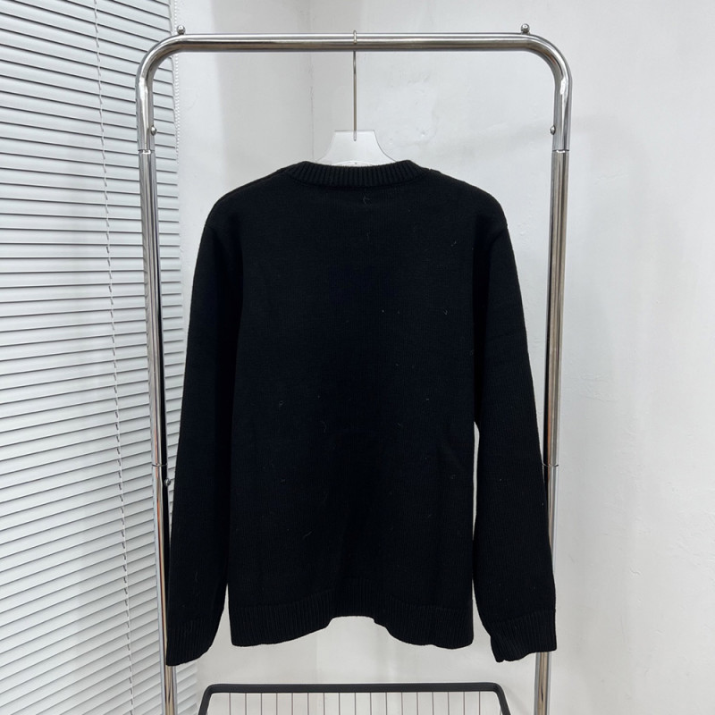 Men women long sleeve Knit sweater Loose Crew neck Jumper Tops Sweatshirts Pullover Unisex
