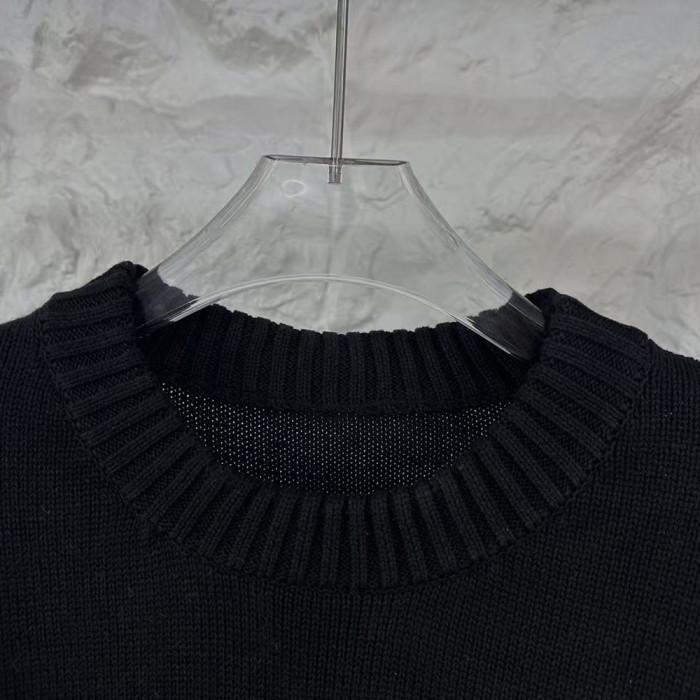 Men women long sleeve Knit sweater Loose Crew neck Jumper Tops Sweatshirts Pullover Unisex