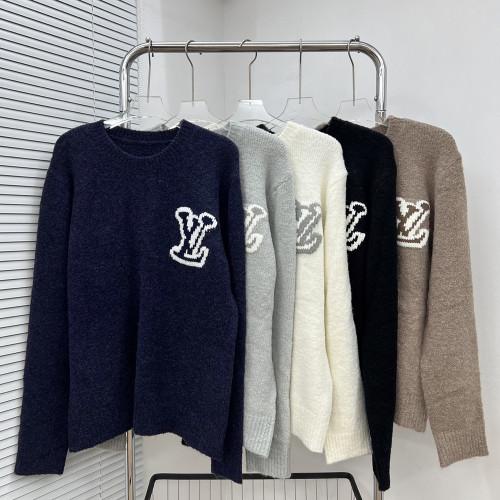 Men women long sleeve Knit sweater Loose Crew neck Jumper Tops Sweatshirts Pullover Unisex