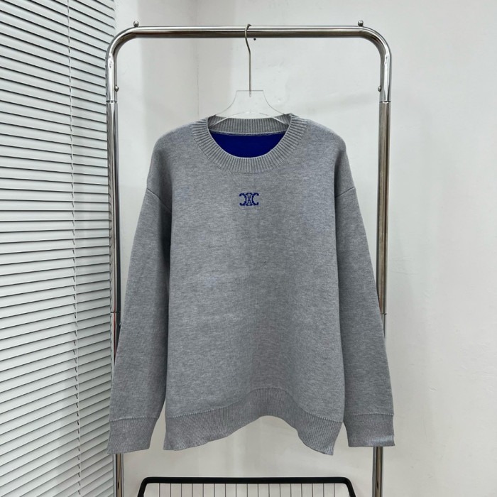 Men women long sleeve Knit sweater Loose Crew neck Jumper Tops Sweatshirts Pullover Unisex