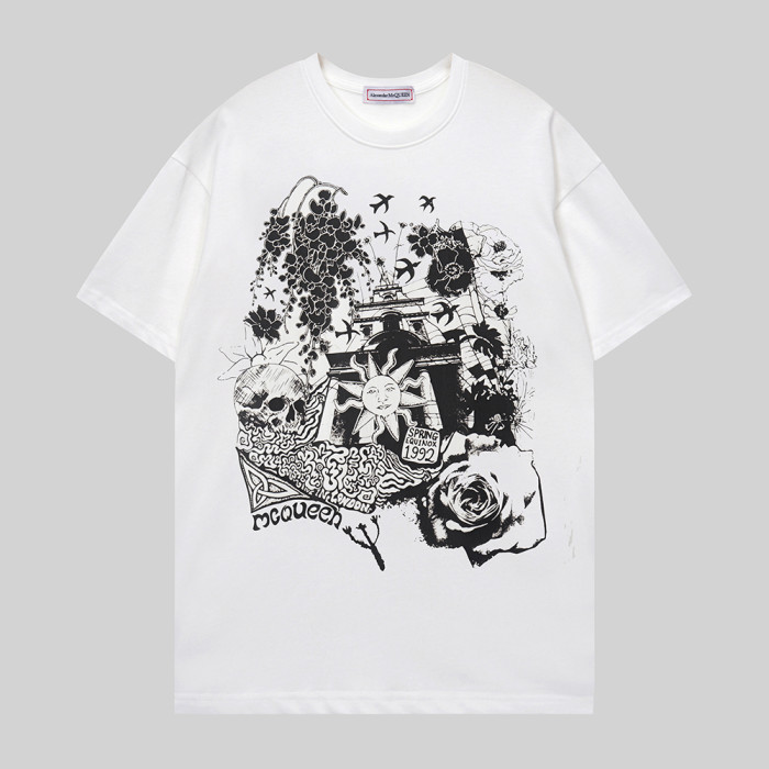 Summer Men Women Cotton T-shirt Short Sleeve T-shirt Pullover Tops Sweatshirt Unisex Tee Casual T-shirt