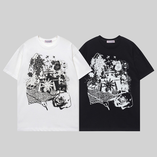 Summer Men Women Cotton T-shirt Short Sleeve T-shirt Pullover Tops Sweatshirt Unisex Tee Casual T-shirt