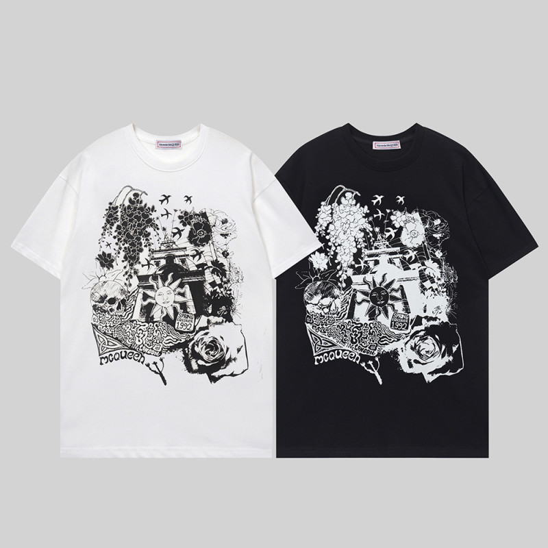 Summer Men Women Cotton T-shirt Short Sleeve T-shirt Pullover Tops Sweatshirt Unisex Tee Casual T-shirt