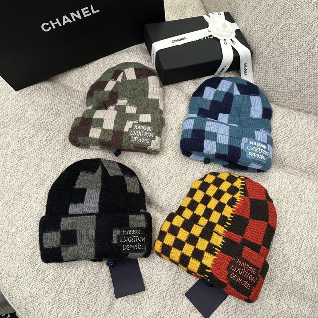 Men Women Beanie Hat Winter Wool Knitted Baggy Pull On Soft Caps