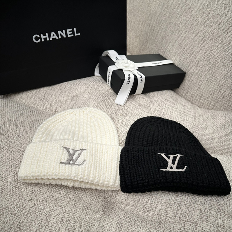 Men Women Beanie Hat Winter Wool Knitted Baggy Pull On Soft Caps