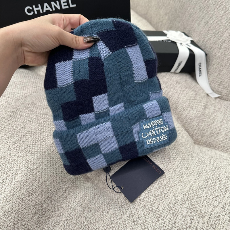 Men Women Beanie Hat Winter Wool Knitted Baggy Pull On Soft Caps