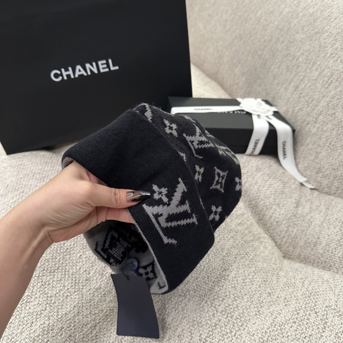 Men Women Beanie Hat Winter Wool Knitted Baggy Pull On Soft Caps