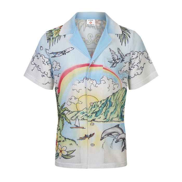 Men Women Two Piece Suit  Set Sweatshirt Pant Sweatwear Short Sleeved Shirt Printed Shirt Beach Shirt Suit Vacation Clothing