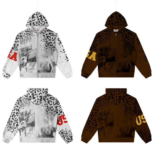 Men Women Zipper Hoodies Hooded Sweatshirt Tee Pullover Tops Sweats Unisex Teen Outfits