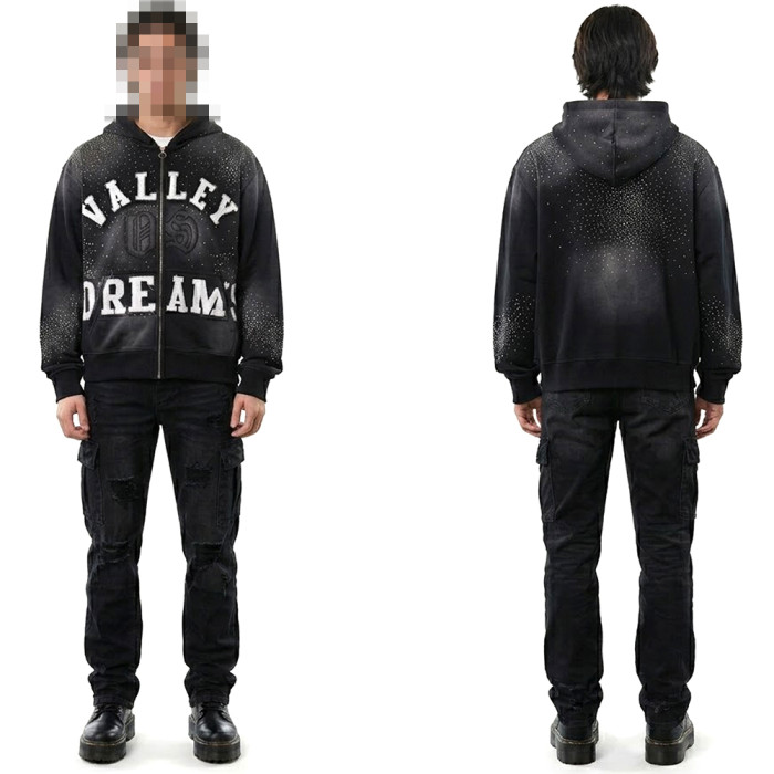 Men Women Zipper Hoodies Hooded Sweatshirt Tee Pullover Tops Sweats Unisex Teen Outfits
