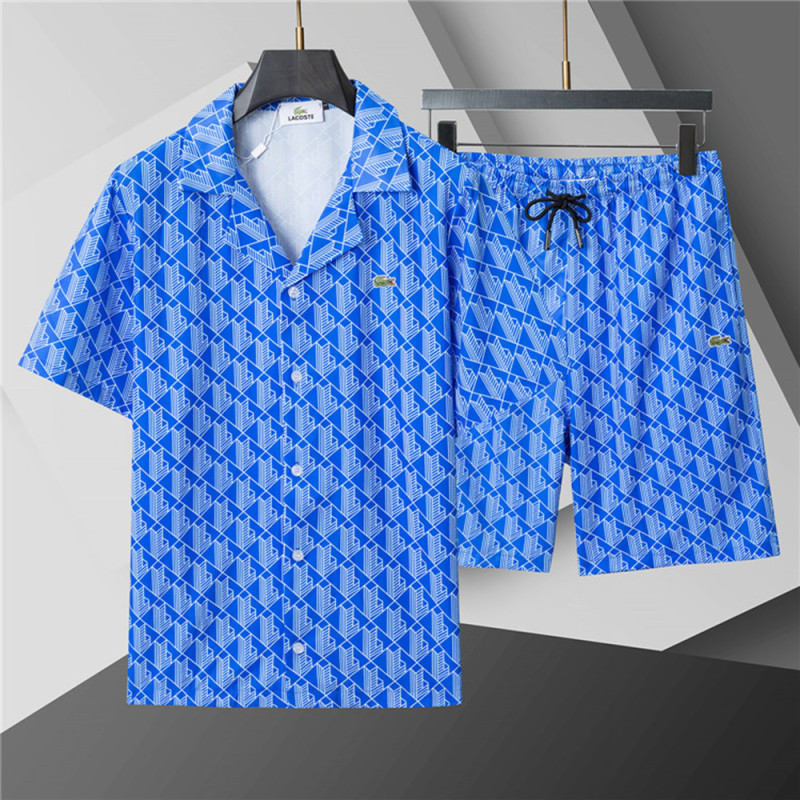 Men Women Two Piece Suit  Set Sweatshirt Pant Sweatwear Short Sleeved Shirt Printed Shirt Beach Shirt Suit Vacation Clothing