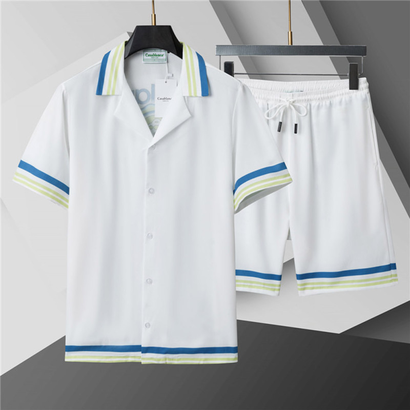 Men Women Two Piece Suit  Set Sweatshirt Pant Sweatwear Short Sleeved Shirt Printed Shirt Beach Shirt Suit Vacation Clothing