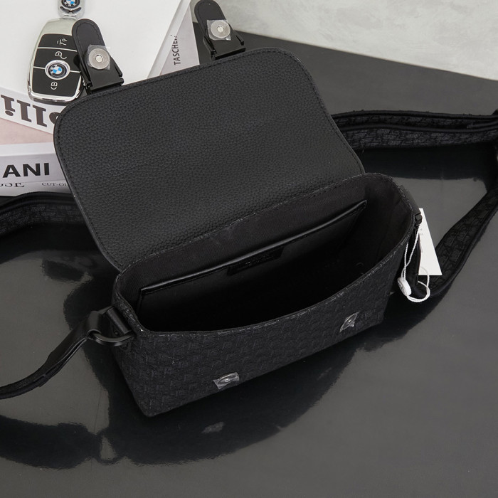 Men Messenger Shoulder Bag Leather Crossbody Sling Handbags Business Houlder Bag