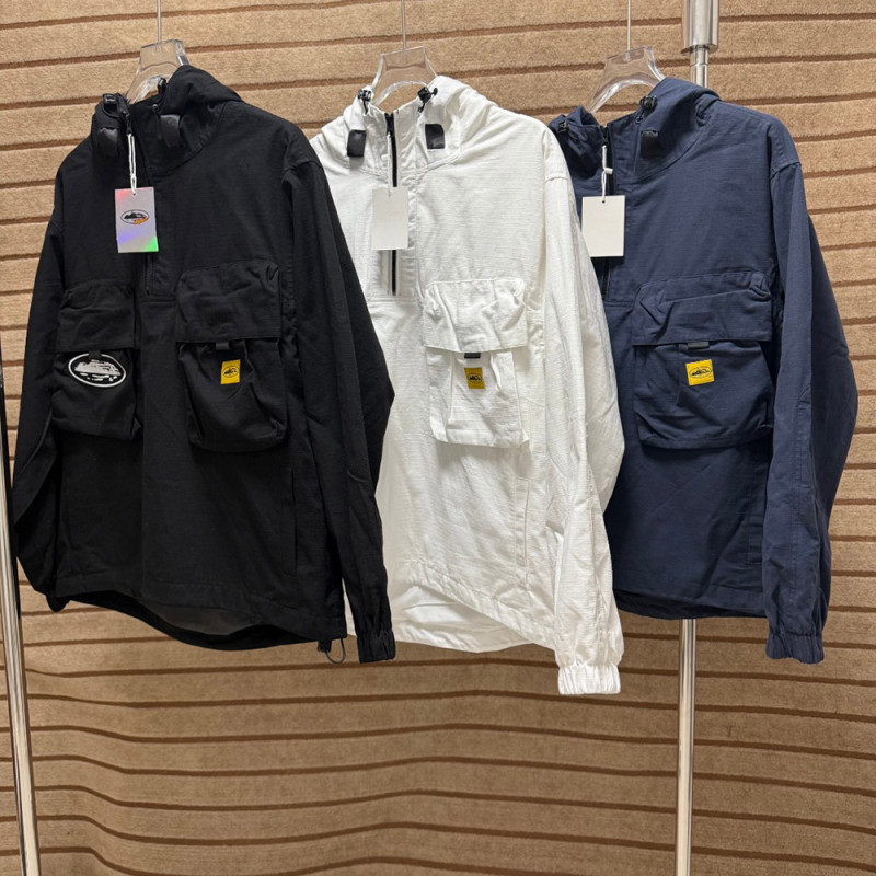 Men Women Nylon Hooded Jacket Windproof Techwear Casual Streetwear Coats Outdoor Tops Unisex