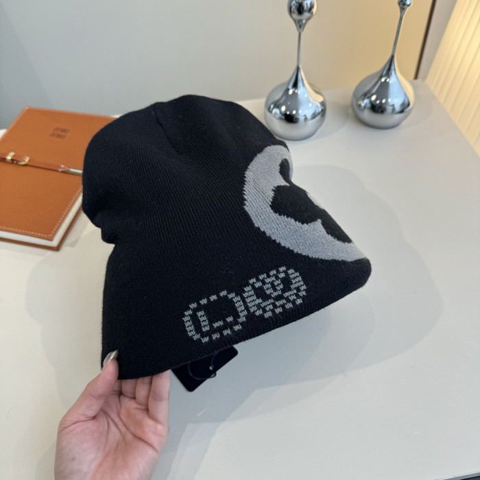 Men Women Beanie Hat Winter Wool Knitted Baggy Pull On Soft Caps