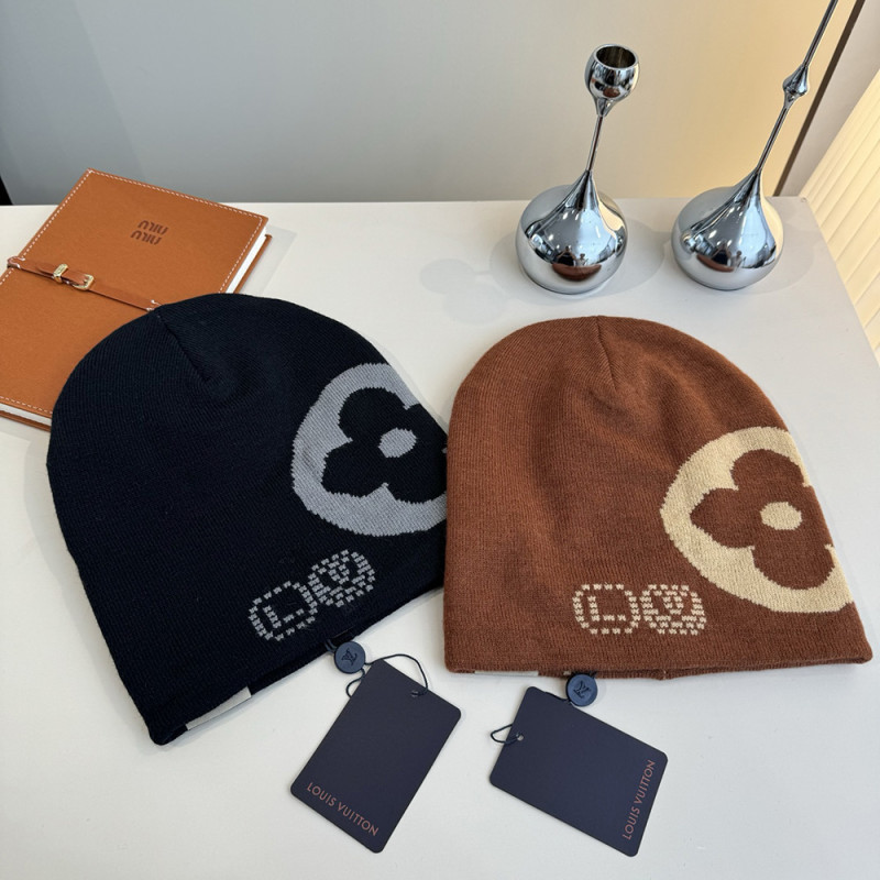 Men Women Beanie Hat Winter Wool Knitted Baggy Pull On Soft Caps