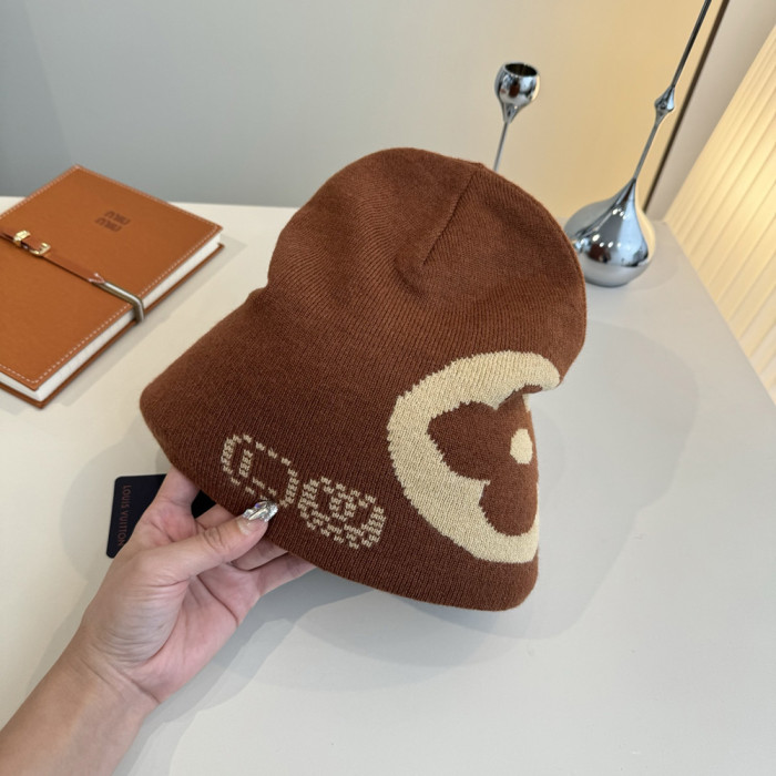 Men Women Beanie Hat Winter Wool Knitted Baggy Pull On Soft Caps