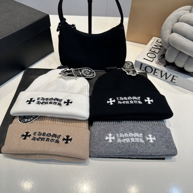 Men Women Beanie Hat Winter Wool Knitted Baggy Pull On Soft Caps