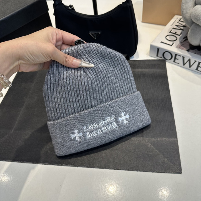 Men Women Beanie Hat Winter Wool Knitted Baggy Pull On Soft Caps