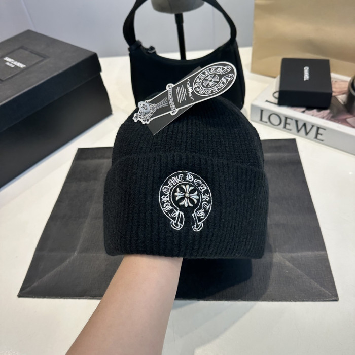 Men Women Beanie Hat Winter Wool Knitted Baggy Pull On Soft Caps