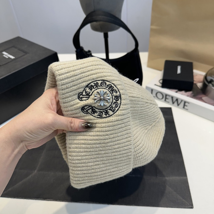 Men Women Beanie Hat Winter Wool Knitted Baggy Pull On Soft Caps