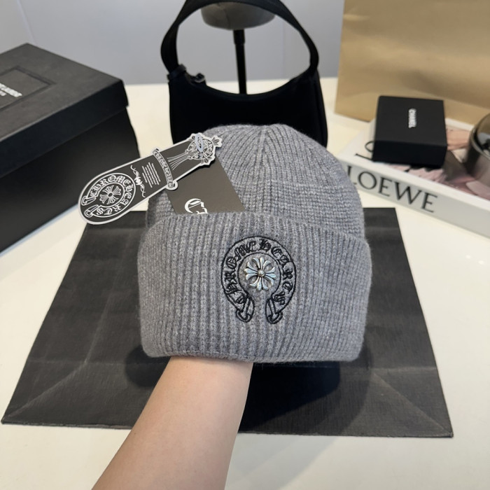 Men Women Beanie Hat Winter Wool Knitted Baggy Pull On Soft Caps