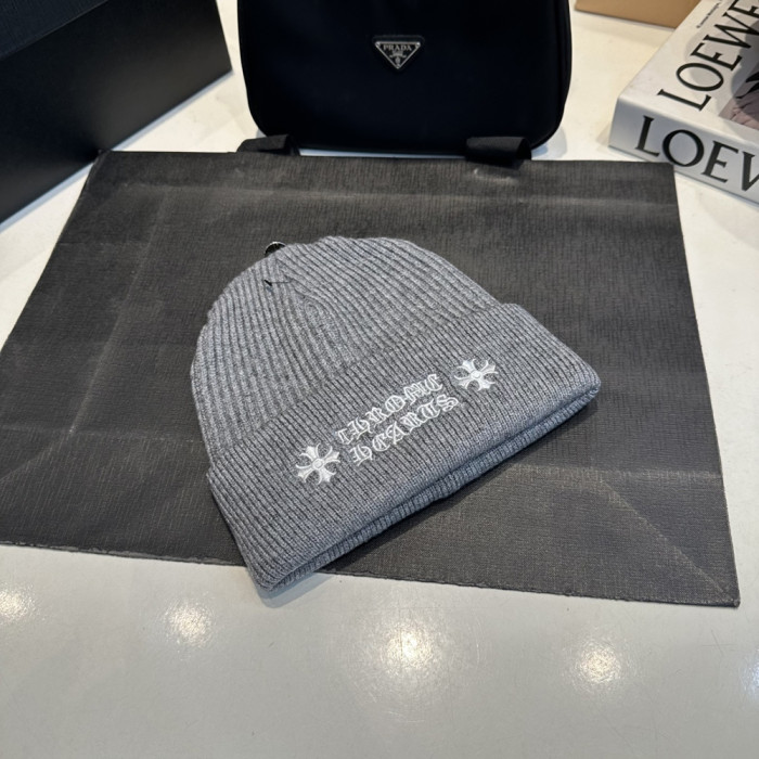 Men Women Beanie Hat Winter Wool Knitted Baggy Pull On Soft Caps