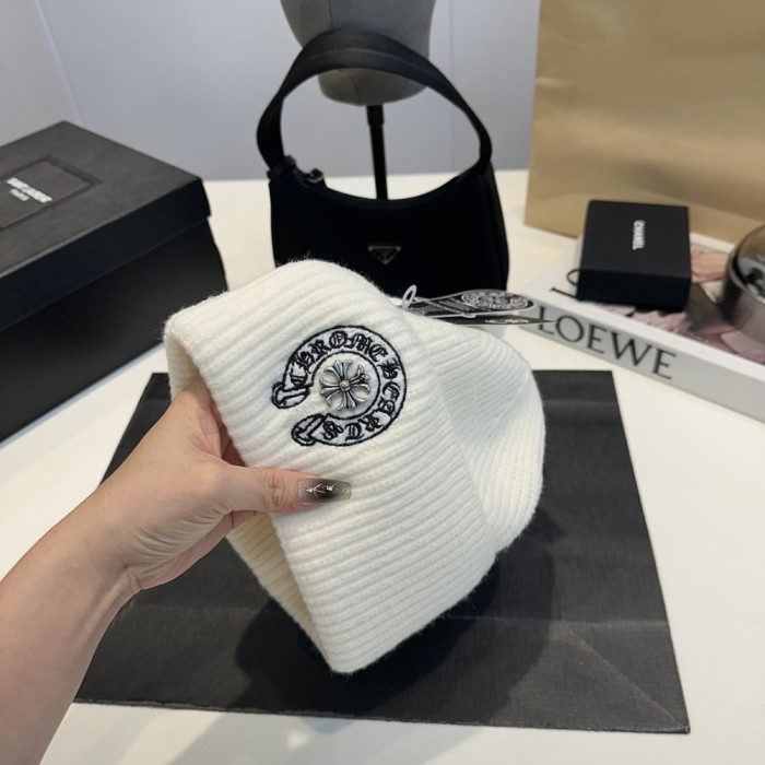 Men Women Beanie Hat Winter Wool Knitted Baggy Pull On Soft Caps