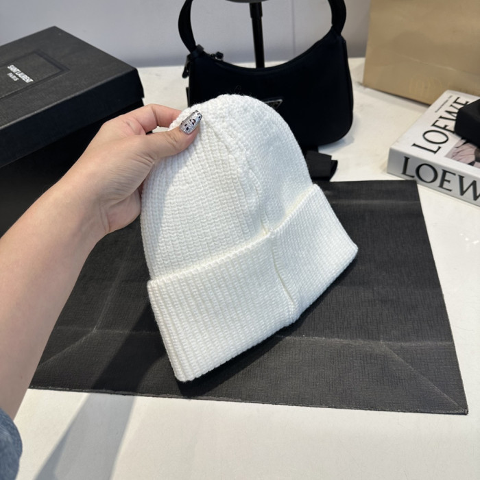 Men Women Beanie Hat Winter Wool Knitted Baggy Pull On Soft Caps