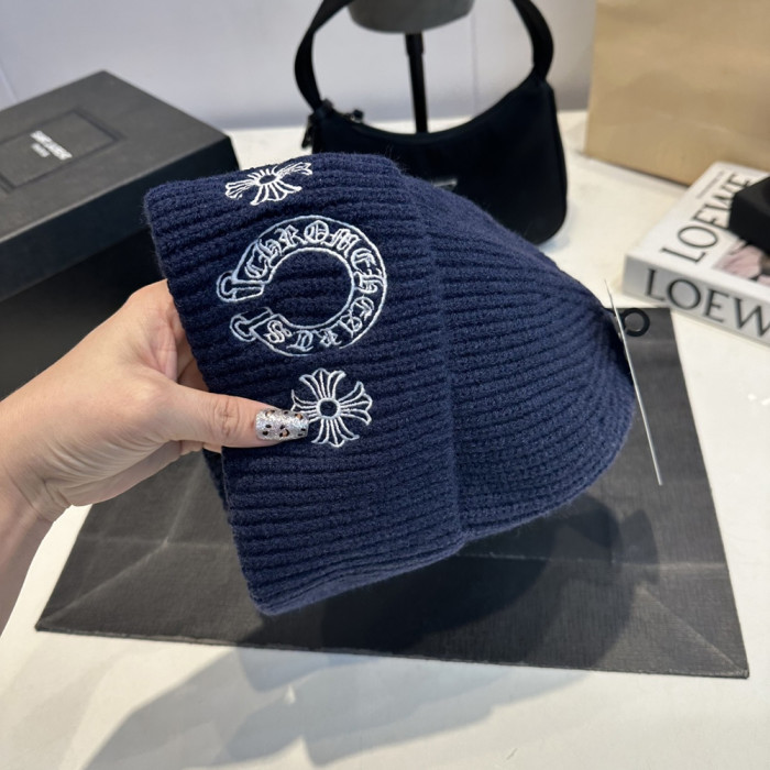 Men Women Beanie Hat Winter Wool Knitted Baggy Pull On Soft Caps
