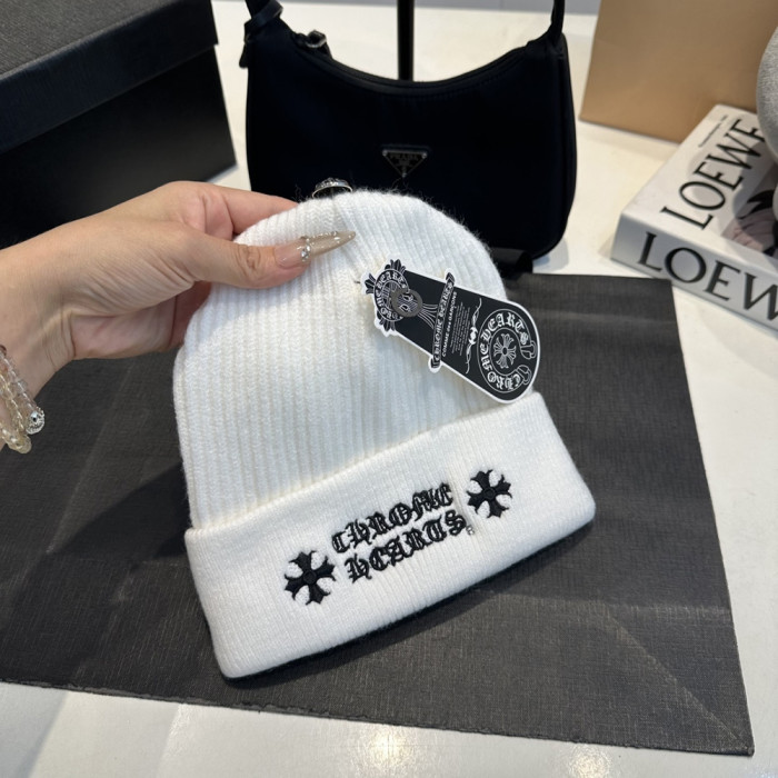 Men Women Beanie Hat Winter Wool Knitted Baggy Pull On Soft Caps
