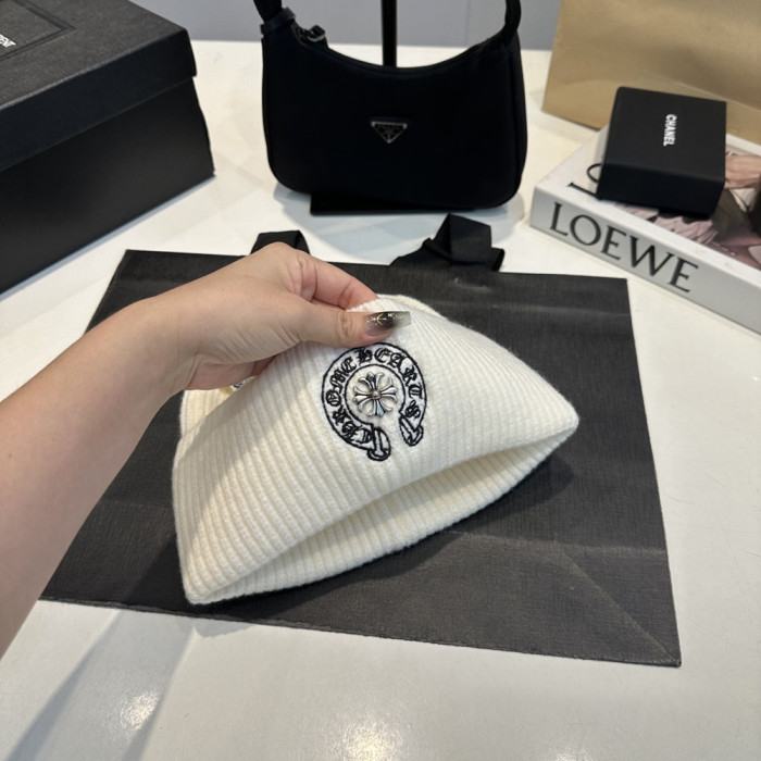 Men Women Beanie Hat Winter Wool Knitted Baggy Pull On Soft Caps