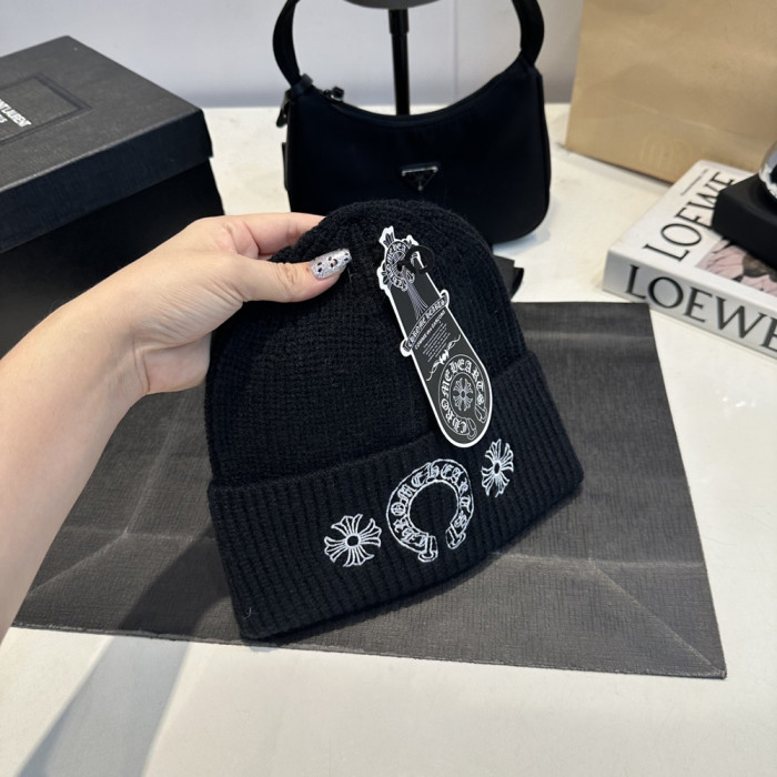 Men Women Beanie Hat Winter Wool Knitted Baggy Pull On Soft Caps