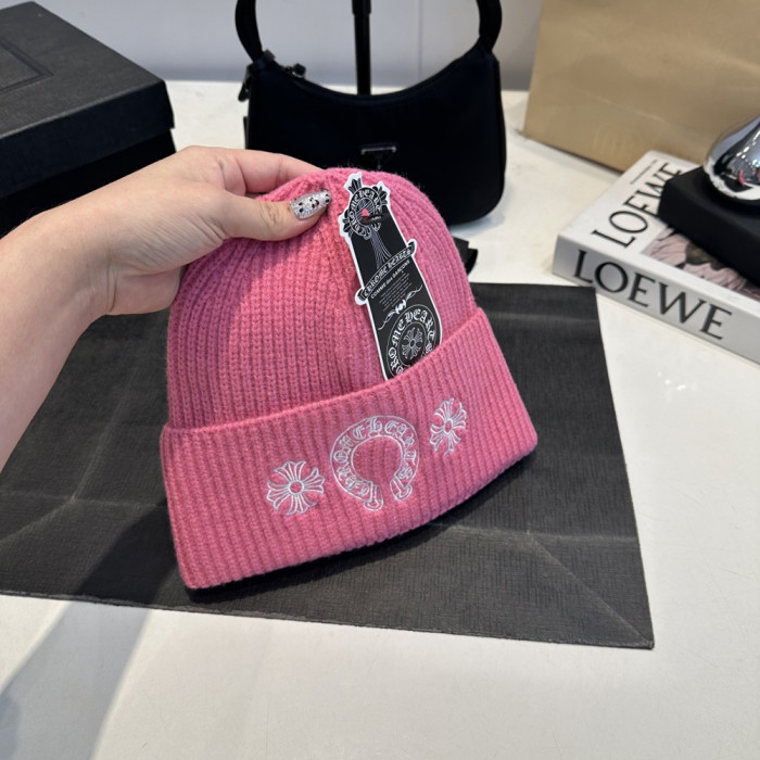 Men Women Beanie Hat Winter Wool Knitted Baggy Pull On Soft Caps