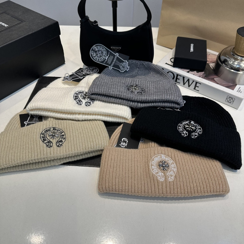 Men Women Beanie Hat Winter Wool Knitted Baggy Pull On Soft Caps