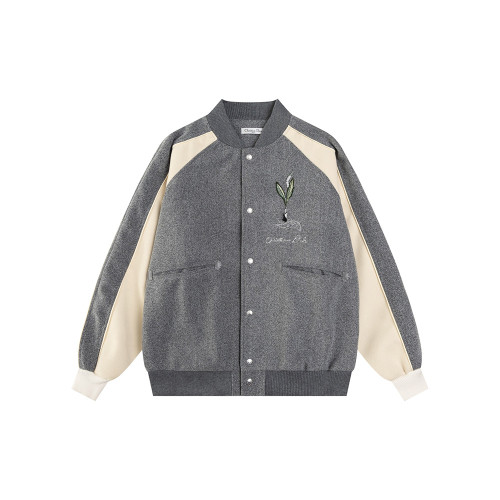 Men Long Sleeve Baseball Jackets Leather Jersey Tops Women Tracksuit
