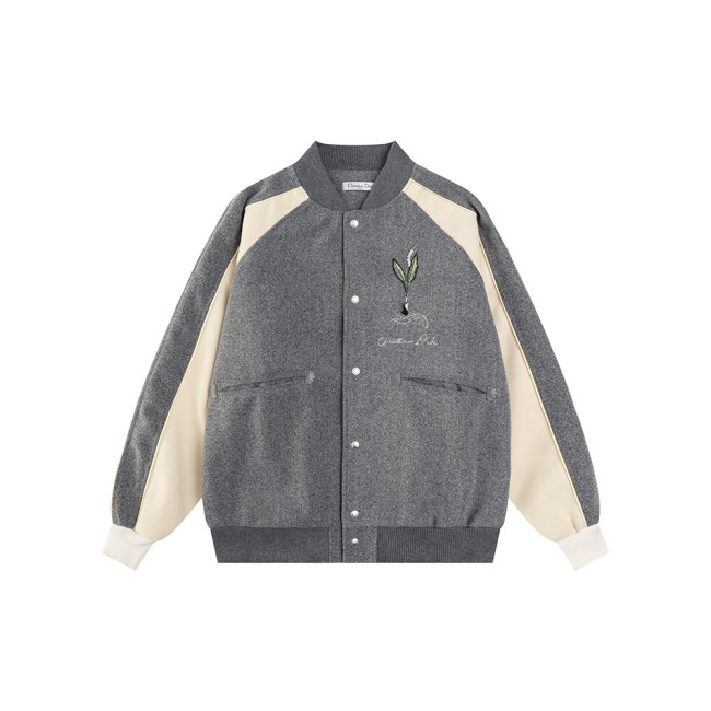 Men Long Sleeve Baseball Jackets Leather Jersey Tops Women Tracksuit