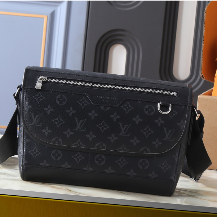 Men Messenger Shoulder Bag Leather Crossbody Sling Handbags Business Houlder Bag