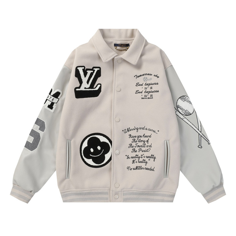 Men Long Sleeve Baseball Jackets Leather Jersey Tops Women Tracksuit