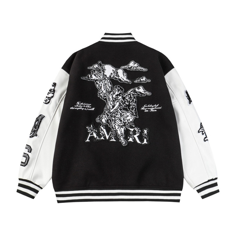 Men Long Sleeve Baseball Jackets Leather Jersey Tops Women Tracksuit