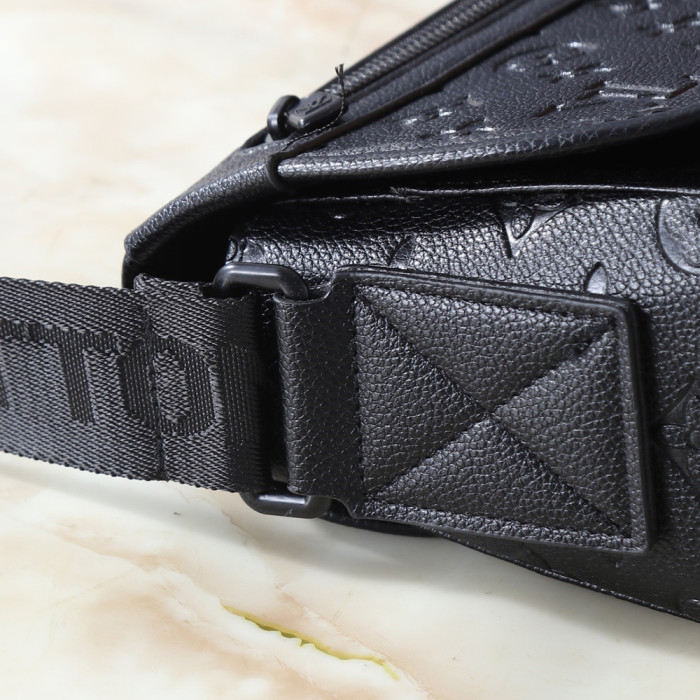 Men Messenger Shoulder Bag Leather Crossbody Sling Handbags Business Houlder Bag