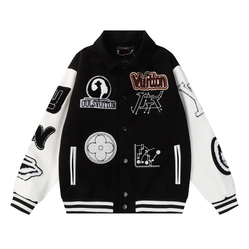 Men Long Sleeve Baseball Jackets Leather Jersey Tops Women Tracksuit