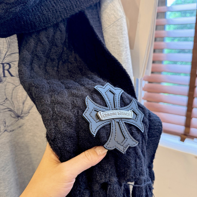 Women Men Logo Scarf Wool Cashmere Scarves Shawl Blanket Wrap Thickened Knitted Scarf