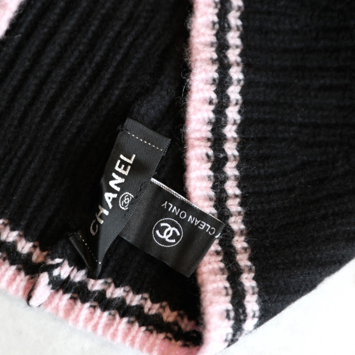 Women Men Logo Scarf Wool Cashmere Scarves Shawl Blanket Wrap Thickened Knitted Scarf