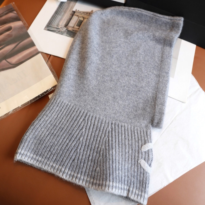 Women Men Logo Scarf Wool Cashmere Scarves Shawl Blanket Wrap Thickened Knitted Scarf