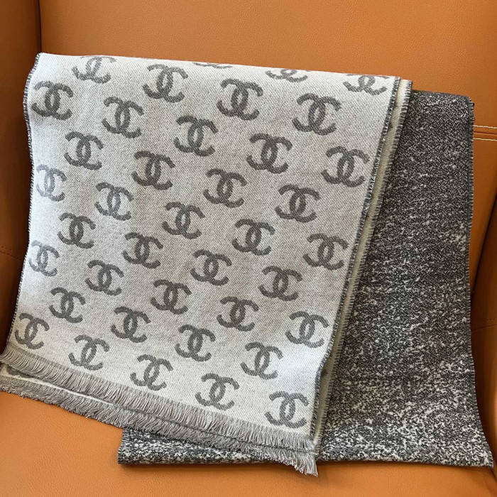 Women Men Logo Scarf Wool Cashmere Scarves Shawl Blanket Wrap Thickened Knitted Scarf