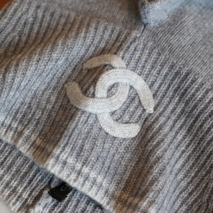 Women Men Logo Scarf Wool Cashmere Scarves Shawl Blanket Wrap Thickened Knitted Scarf