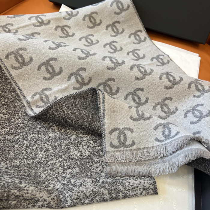 Women Men Logo Scarf Wool Cashmere Scarves Shawl Blanket Wrap Thickened Knitted Scarf